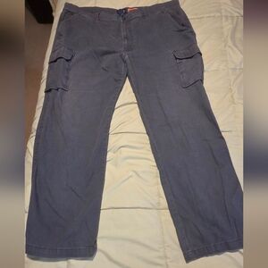 St Johns Bay Gray Pants Mens 42x32 Comfort Stretch Casual Chino